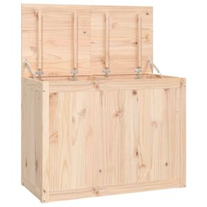 vidaXL Caixa para roupa 88,5x44x66 cm madeira de pinho maci&ccedil;a