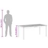 vidaXL Mesa de jantar p/ jardim 180x90x75 cm madeira de ac&aacute;cia maci&ccedil;a