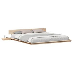 vidaXL Estrutura da Cama Castanho 200 x 200 cm madeira