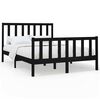 vidaXL Estrutura de cama 140x190 cm madeira de pinho maci&ccedil;a preto