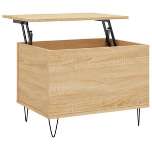 vidaXL Mesa de centro 60x44,5x45 cm derivados madeira carvalho sonoma