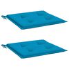 vidaXL Almofad&otilde;es p/ cadeiras de jardim 2 pcs tecido oxford azul