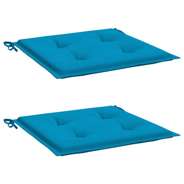 vidaXL Almofad&otilde;es p/ cadeiras de jardim 2 pcs tecido oxford azul