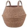 vidaXL Cachepot com al&ccedil;as Natural &Oslash; 32 x 32 cm 100% Erva marinha
