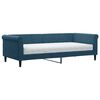 vidaXL Sof&aacute;-cama com colch&atilde;o 90x200 cm veludo azul