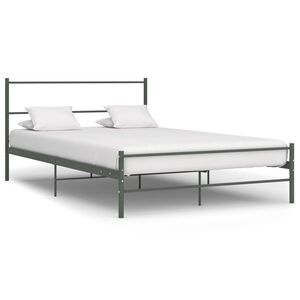 vidaXL Estrutura de cama metal 160x200 cm cinzento