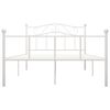 vidaXL Estrutura de cama 140x200 cm metal branco