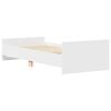 vidaXL Estrutura de cama 100x200 cm derivados de madeira branco
