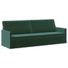 vidaXL Sof&aacute; de 3 lugares Verde-Escuro 220 x 81 x 82 cm Veludo (V)