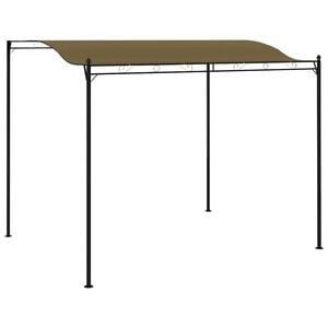 vidaXL Toldo 3x2,4 m 180 g/m&sup2; cinzento-acastanhado