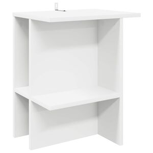 vidaXL Mesa de centro Branco 40 x 30 x 49 cm Derivados de Madeira