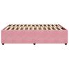vidaXL Estrutura de cama 140x190 cm veludo rosa