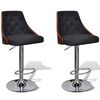 vidaXL Bancos de bar 2 pcs madeira curvada e tecido
