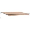 vidaXL Toldo retr&aacute;til Multicolor 450 &times; 350 cm Tecido e Alum&iacute;nio
