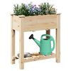 vidaXL Vaso de Jardim Bege 71 x 37 x 76,5 cm Madeira de Fir Sólida