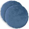 vidaXL Capa almofada 2 unid. HEERLEN Azul-Claro Di&acirc;m. 40 cm Flanela