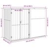 vidaXL Abrigo p/ ferramentas jardim 225x89x161cm aço galvanizado cinza