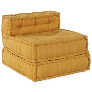 vidaXL Sof&aacute; modular amarelo 70x70x54 em tecido