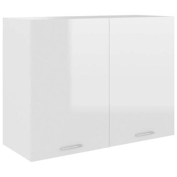 vidaXL Arm&aacute;rio de parede &ldquo;Lyon&rdquo; 80x31x60cm branco brilhante