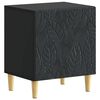 vidaXL Mesa-de-cabeceira Preto 43 x 34,5 x 50 cm Derivados de Madeira
