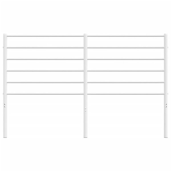 vidaXL Cabeceira de cama 160 cm metal branco
