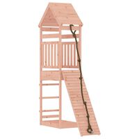 vidaXL Casa de brincar com parede de escalar madeira de douglas maciça