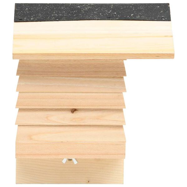 vidaXL Hotel para abelhas 22x20x20 cm madeira de abeto maciça