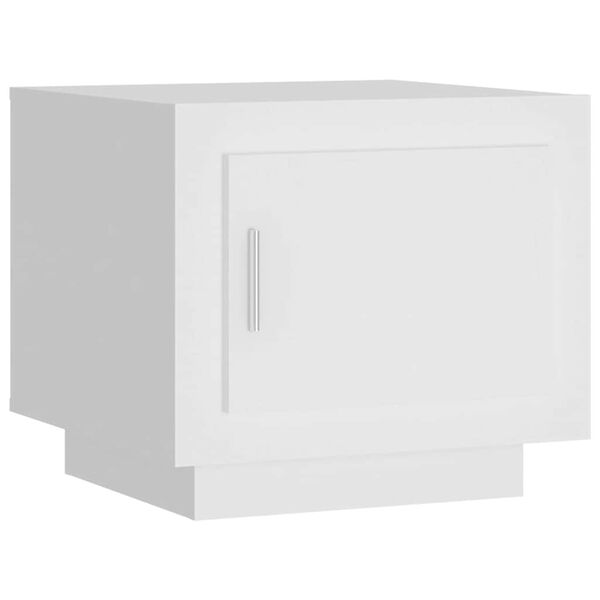 vidaXL Mesa de centro 51x50x45 cm madeira processada branco