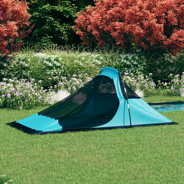 vidaXL Tenda de campismo 317x240x100 cm azul