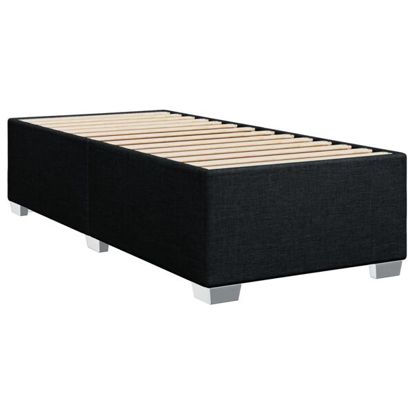 vidaXL Estrutura de cama sem colch&atilde;o 100x200 cm tecido preto