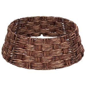 vidaXL Collar para &Aacute;rvore de Natal Redondo Lavagem Marrom