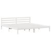 vidaXL Estrutura da Cama com cabeceira Branco 208.6 x 157.6 x 69.4 cm