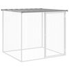 vidaXL Galinheiro com teto 103x98x90 cm a&ccedil;o galvanizado cinza-claro