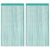vidaXL Cortinas de fios 2 pcs 100x250 cm turquesa