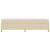 vidaXL Estrutura da Cama com colch&atilde;o Creme 100 x 200 cm tecido