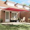 vidaXL Toldo Manual Vermelho 450 x 300 x 165 cm Poli&eacute;ster e Metal