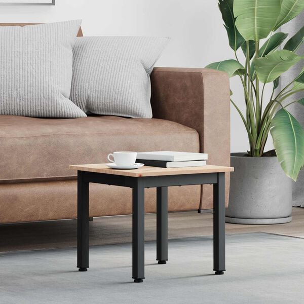 vidaXL Mesa de centro Natural 60 x 60 x 36 cm