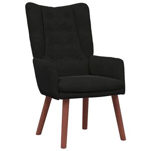 vidaXL poltrona Preto 63 x 67 x 94 cm Veludo