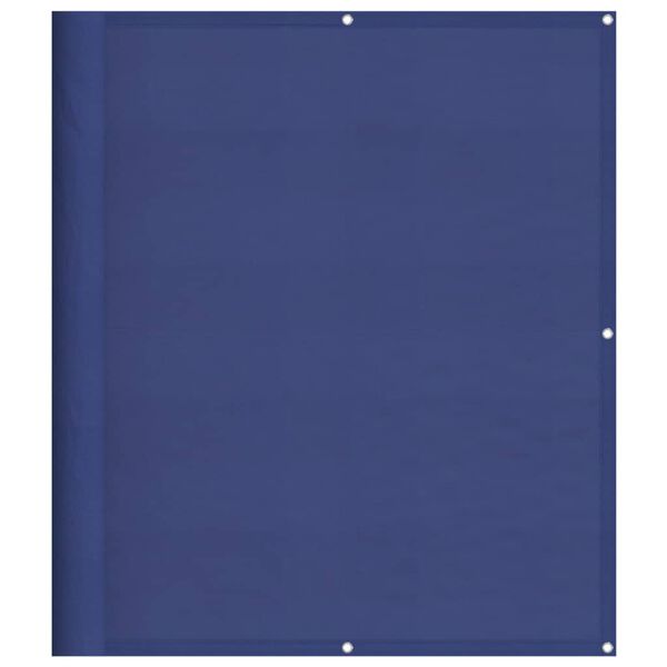 vidaXL Tela de varanda 120x800 cm 100% poli&eacute;ster oxford azul