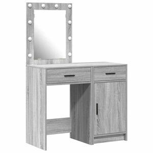 vidaXL Mesa de vestir 2 unid. Cinzeto 50 x 41 x 135 cm