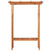 vidaXL P&eacute;rgola de jardim c/ banco madeira ac&aacute;cia maci&ccedil;a 143x50x198 cm