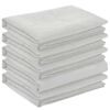vidaXL Toalha de Mesa 5 unid. Oval Branco 160 x 220 cm