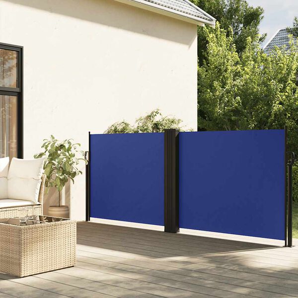 vidaXL Toldo lateral retr&aacute;til 120x600 cm azul