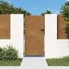 vidaXL Port&atilde;o de jardim 85x200 cm a&ccedil;o corten