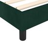 vidaXL Estrutura de cama com molas 100x200 cm veludo verde-escuro