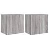 vidaXL M&oacute;veis parede TV 2pcs 40,5x30x40 cm deriv. madeira cinza sonoma