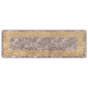 vidaXL Passadeira MARSA Cinzento 50 x 150 cm Poli&eacute;ster e PVC
