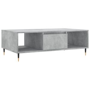vidaXL Mesa de centro 104x60x35 cm derivados madeira cinzento cimento