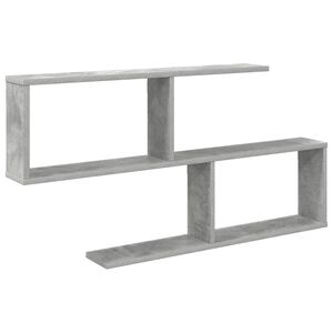 vidaXL Prateleira de Parede Cinzento Cimento 100 x 12 x 50,5 cm