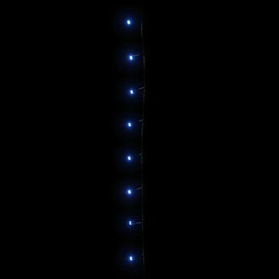 vidaXL Cordão de luzes com 600 luzes LED 60 m PVC azul